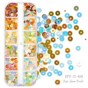 Mix Size Circle Dot Pearl Fantasy Glitter Sequin