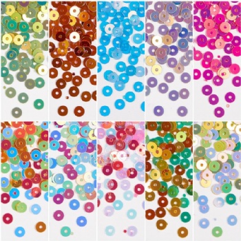 Mix Size Circle Dot Pearl Fantasy Glitter Sequin