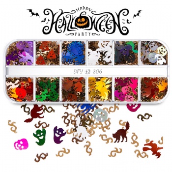 803-810 Classic Holloween Holiday Decoration Glitter Sequin