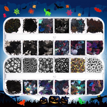 Fashion Holloween Holiday Decoration Glitter Sequin