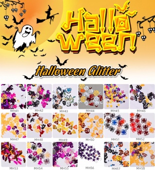 Summary Holloween Holiday Decoration Glitter Sequin