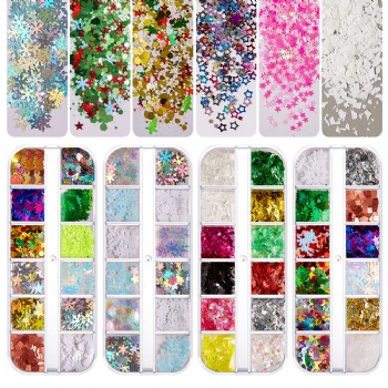 Mixed Summary Christmas Holiday Decoration Glitter Sequin