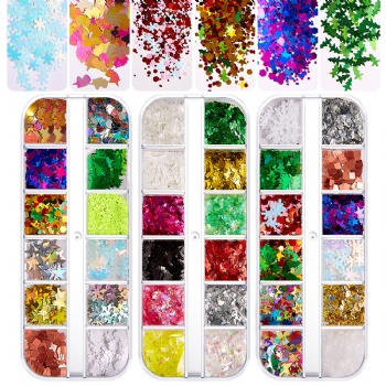 Mixed Summary Christmas Holiday Decoration Glitter Sequin