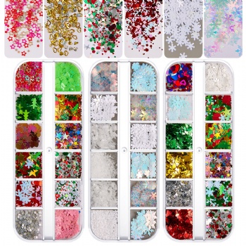 Mixed Summary Christmas Holiday Decoration Glitter Sequin