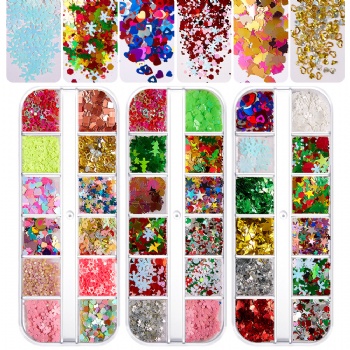 Mixed Summary Christmas Holiday Decoration Glitter Sequin