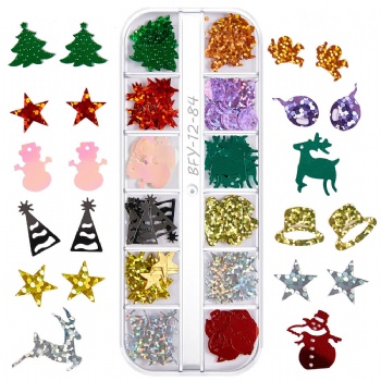 84-89 566-567 Classic Christmas Holiday Decoration Glitter Sequin