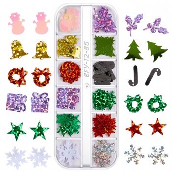 84-89 566-567 Classic Christmas Holiday Decoration Glitter Sequin