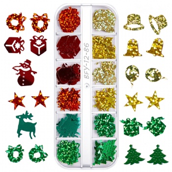 84-89 566-567 Classic Christmas Holiday Decoration Glitter Sequin