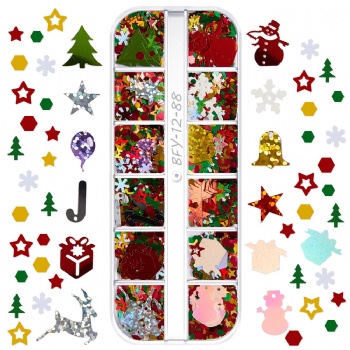 84-89 566-567 Classic Christmas Holiday Decoration Glitter Sequin