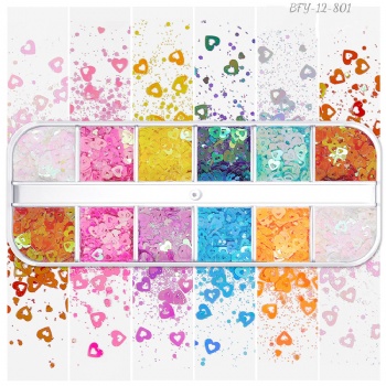 2023 Hot sale Seller Neon Mix sizes Mix Shapes Glitter Sequin