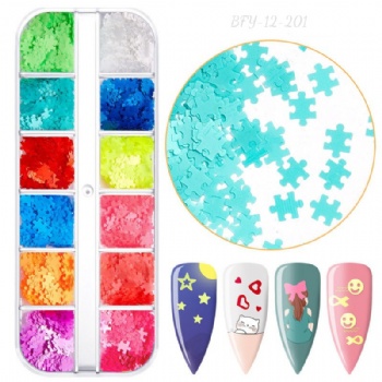 194-201 Factory Supply Best Seller Neon Mix sizes Mix Shapes Glitter Sequin