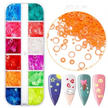 194-201 Factory Supply Best Seller Neon Mix sizes Mix Shapes Glitter Sequin