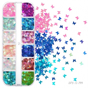 Customized Factory Supply Holographic Laser Mix sizes Mix Shapes Glitter Sequin