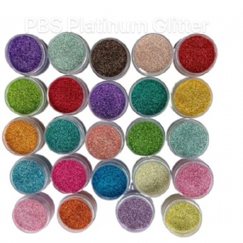 PBS Super Sparkle Platinum Glitter Powder