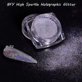 Wholesale Private Label 12 GLS Super Sparkle Holographic Laser Glitter Powder