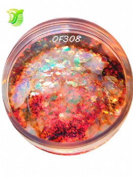 OF 6Color Code Opal Chameleon Flakes