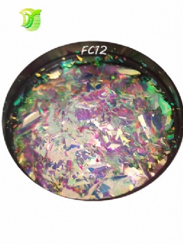 Free Sample FC 12Color Code Auroral Opal Chameleon Flakes