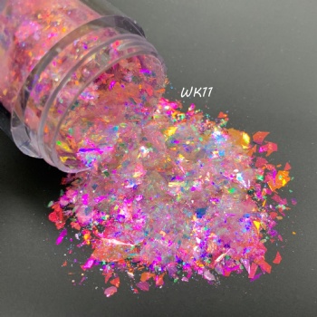 Free Sample WK 25Color Code Auroral Opal Chameleon Flakes