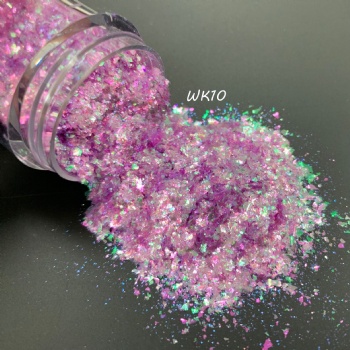 Free Sample WK 25Color Code Auroral Opal Chameleon Flakes