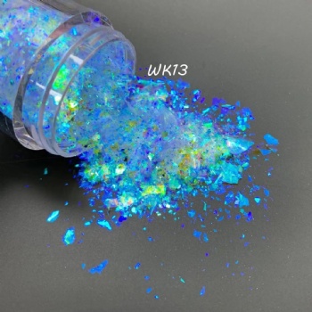 Free Sample WK 25Color Code Auroral Opal Chameleon Flakes