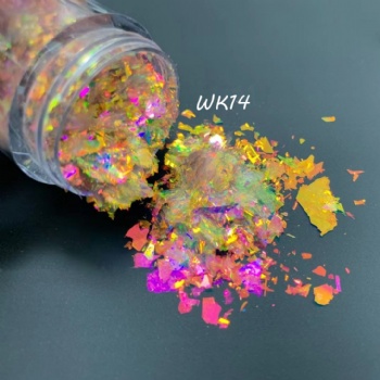 Free Sample WK 25Color Code Auroral Opal Chameleon Flakes