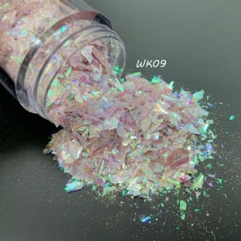 Beautiful Super Sparkle WK 25Color Code Auroral Opal Chameleon Flakes