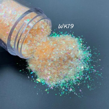 Customized LOGO available Super Sparkle WK 25Color Code Auroral Opal Chameleon Flakes