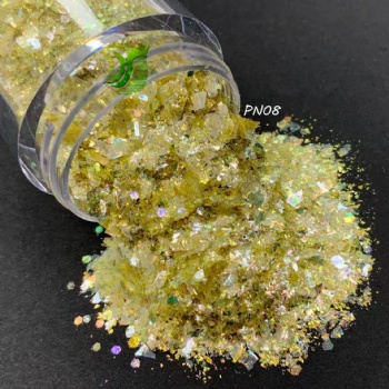 Stock Supply Super Sparkle PN 12 Color Code Auroral Opal Chameleon Flakes