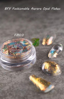 FM BarbieMirage Beauty multic chrome Opal Flakes Chunky Chameleon Aurora Opal Flakes