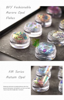 FM BarbieMirage Beauty multic chrome Opal Flakes Chunky Chameleon Aurora Opal Flakes