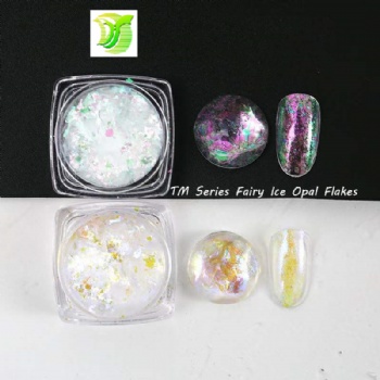 TM 12color Fairy Ice Opal multic chrome Opal Flakes Chunky Chameleon Aurora Opal Flakes