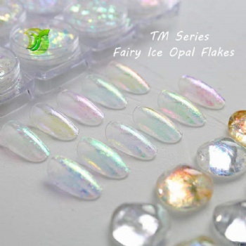 TM 12color Fairy Ice Opal multic chrome Opal Flakes Chunky Chameleon Aurora Opal Flakes