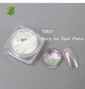 TM 12color Fairy Ice Opal multic chrome Opal Flakes Chunky Chameleon Aurora Opal Flakes