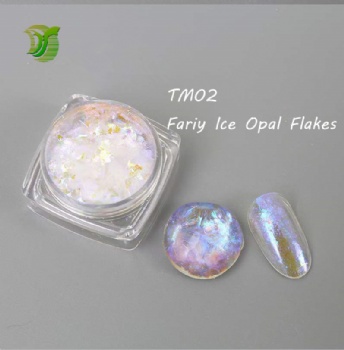 TM 12color Fairy Ice Opal multic chrome Opal Flakes Chunky Chameleon Aurora Opal Flakes