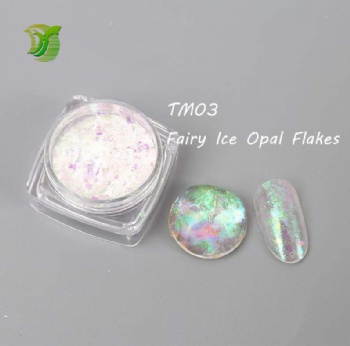 TM 12color Fairy Ice Opal multic chrome Opal Flakes Chunky Chameleon Aurora Opal Flakes