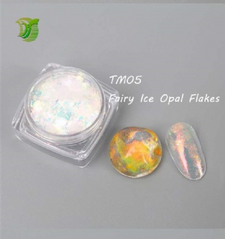 TM 12color Fairy Ice Opal multic chrome Opal Flakes Chunky Chameleon Aurora Opal Flakes