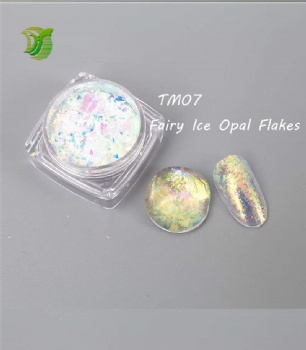 TM 12color Fairy Ice Opal multic chrome Opal Flakes Chunky Chameleon Aurora Opal Flakes