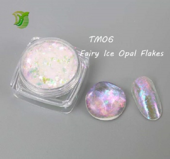 TM 12color Fairy Ice Opal multic chrome Opal Flakes Chunky Chameleon Aurora Opal Flakes