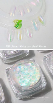 Fast Seller TM 12color Fairy Ice Opal multic chrome Opal Flakes Chunky Chameleon Aurora Opal Flakes