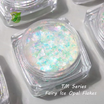 Fast Seller TM 12color Fairy Ice Opal multic chrome Opal Flakes Chunky Chameleon Aurora Opal Flakes