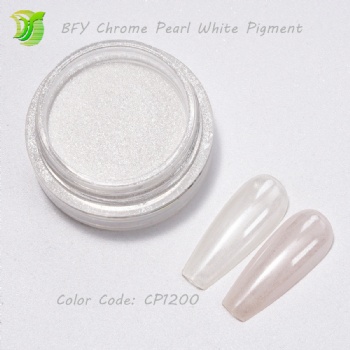 2024 Newly Arrival CP1200 Ultra Fine Clear Aurora Chrome Pearl White Pigment