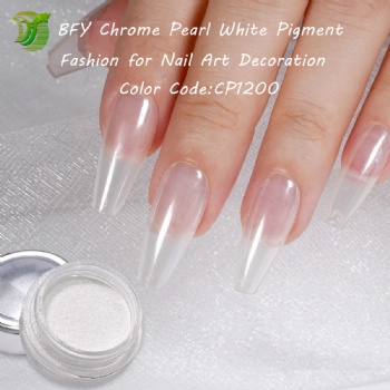 2024 Newly Arrival CP1200 Ultra Fine Clear Aurora Chrome Pearl White Pigment