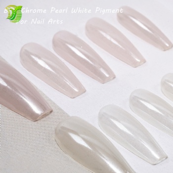 2024 Newly Arrival CP1200 Ultra Fine Clear Aurora Chrome Pearl White Pigment