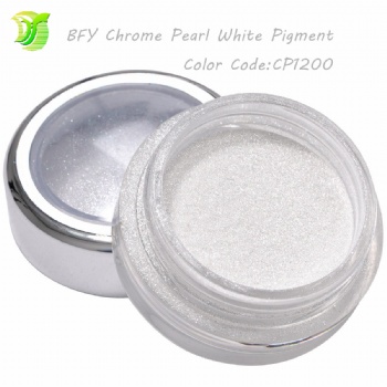 2024 Newly Arrival CP1200 Ultra Fine Clear Aurora Chrome Pearl White Pigment