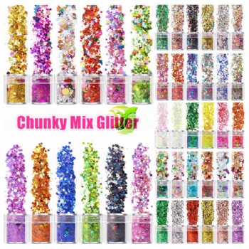 OA,OB,OD Mix Sizes Mix Colors Cosmetics Multi-color Glitter Powder