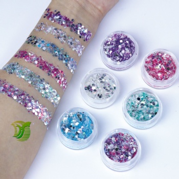 JC Mixed Glow In Dark Mix sizes Mix Shapes Glitter Sequin