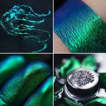 Flip flop chameleon mirror pigment