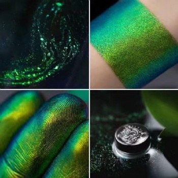 Flip flop chameleon mirror pigment