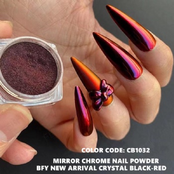 Metal Mirror Effect Nail Decoration Titanium Dust Chrome Pigment