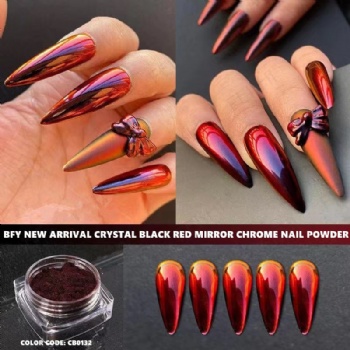 Metal Mirror Effect Nail Decoration Titanium Dust Chrome Pigment